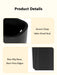 Large-capacity Oval Rubbish Bin with Press Lid — Odour-sealing PP Bin for Home