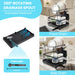 2-Tier Dish Drainer Rack with Utensil Holder – Space-Saving Metal Drying Rack