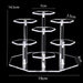 Hexagonal Acrylic Display Stand – Multi-Tier Storage for Jewellery, Cosmetics & Collectibles