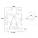 Metal Ferris Wheel Cupcake Stand — 8-Cup Display for Weddings & Parties