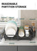 Expandable Dish Drainer with Drainboard — Rustproof Counter Organiser (Black, White, Pink)