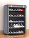6/8/10-Layer Dustproof Shoe Cabinet Organiser — Non-woven, Space-saving
