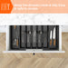 Expandable Cutlery Tray — Wooden or Black Plastic, 6–8 Compartments