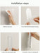 Wall‑Mounted Electric Toothbrush Holder — Clear Plastic Storage Rack