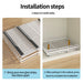 Retractable Pull-Out Metal Drawer Rack — Punch-Free Under-Sink Storage (Small/Large, White/Black)