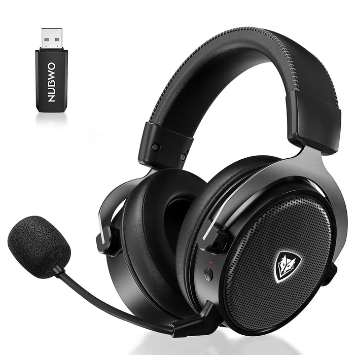 NUBWO® G Series – bezprzewodowy zestaw słuchawkowy do gier z technologią 2,4 GHz i Bluetooth 5.3, mikrofonem z redukcją szumów i dźwiękiem stereo – kompatybilny z PS5 / PS4 / PC / komputerem / telefonem / XBOX / Switchem