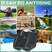 10x25 Folding Compact Binoculars — 10x Magnification, BAK4 Prism, FMC Lens