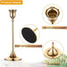 Vintage Elegant Tabletop Candle Holders – Metal & Aluminium, Single or 3‑Piece Sets