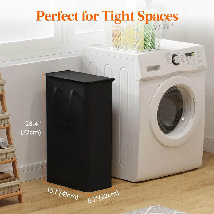 65L Covered Foldable Laundry Basket – Large Capacity, Space‑Saving & Portable
