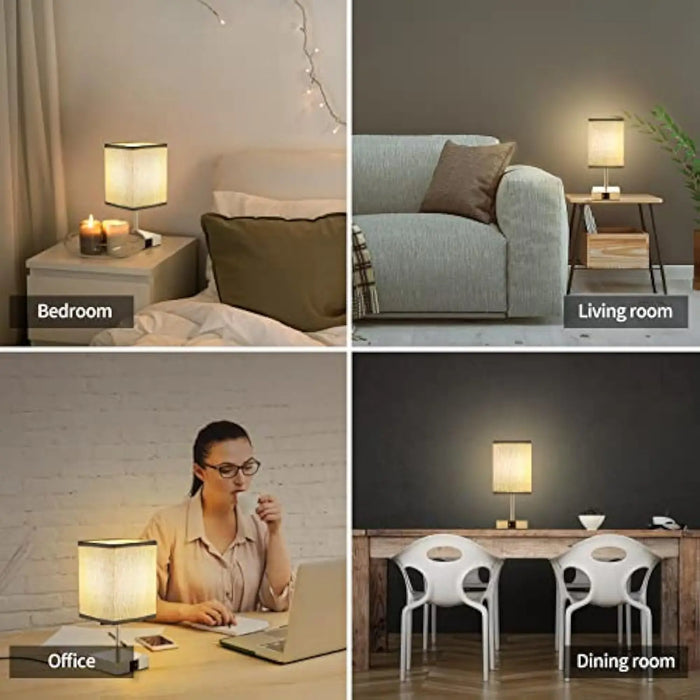Lampada da scrivania a LED di Bedside Lamps - Lampada da tavolo dimmerabile a tocco con porta USB e Type C, ricarica rapida, protezione per gli occhi - Luce da lettura ideale per studenti e lettori di lunga durata