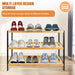 3-Tier Natural Bamboo Shoe Rack — Durable, Moisture-Resistant, Holds 12 Pairs (55 x 70 x 25 cm)