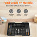 Expandable Cutlery Tray — Wooden or Black Plastic, 6–8 Compartments