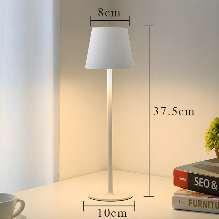Lampada da scrivania ricaricabile a LED - Lampade da tavolo con interruttore touch, 3 modalità colore, funzione dimmerabile - Ideale per camera da letto, soggiorno, bar e illuminazione decorativa per cena