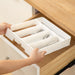 4 or 5-Compartment Cutlery Drawer Organiser – PP Tray, Easy Clean (White)