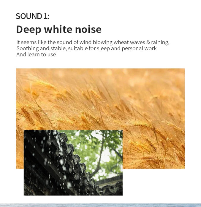 Portable Baby White Noise Machine – 10 Relaxing Sounds, USB Rechargeable, Auto-Off Timer