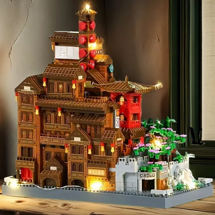 1816-piece Hongyadong Building Set — Mixed Colour Interlocking Bricks, Ages 14+