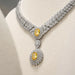 Linen Jewellery Bust Necklace Display Stand — Beige