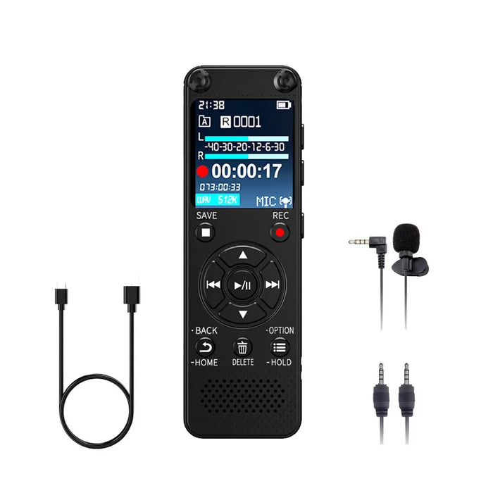 Voice recorder for seniors — voice‑activated, one‑touch recording and playback