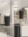 Large-capacity Oval Rubbish Bin with Press Lid — Odour-sealing PP Bin for Home