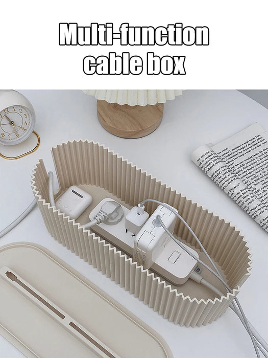 Household Socket Board Organiser Box – Cable Management, Stackable (33×13×11 cm)