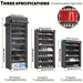 6–10 Tier Multi‑Layer Shoe Cabinet with Dust‑Proof Rolling Shutter — Space‑Saving, Easy Assembly