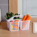 Portable Plastic Shower Caddy with Handle — Divided Storage Basket 30×20×13cm