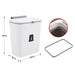 Kitchen Compost Bin — 9L Hanging Bin with Odour-Sealing Lid