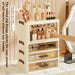 Foldable Transparent Drawer Cosmetic Organiser — Dustproof Multi‑Layer Makeup Storage