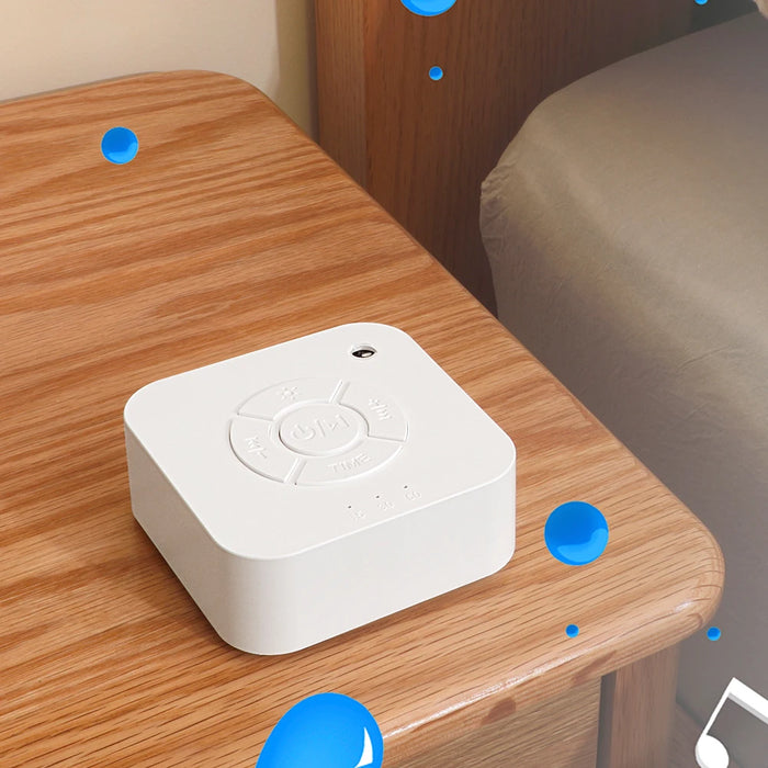 Portable Baby White Noise Machine – 10 Relaxing Sounds, USB Rechargeable, Auto-Off Timer