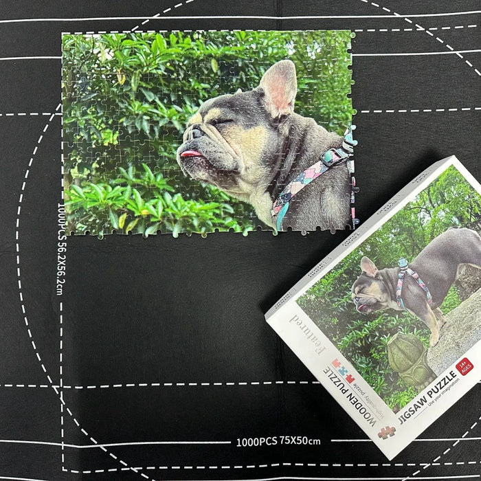 Jigsaw Puzzle Mat Roll-Up — Fits up to 1500 Pieces, Portable Table Saver