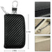 Signal‑Blocking Key Fob Pouch — Faraday RFID Protector (Black)