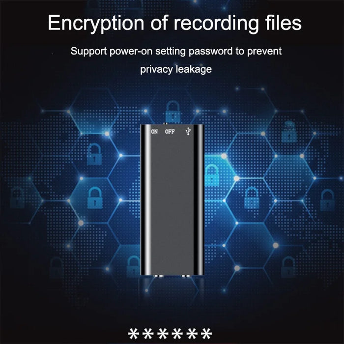 32GB Mini Voice Recorder – Voice-Activated Dictaphone & MP3 Player