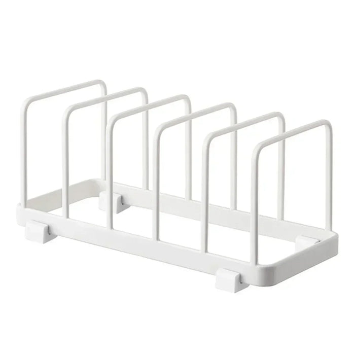 Stainless Steel Pot & Pan Lid Rack — Plate, Tray & Cutting Board Organiser