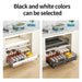 Retractable Pull-Out Metal Drawer Rack — Punch-Free Under-Sink Storage (Small/Large, White/Black)