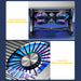 Foldable Laptop Cooling Pad — 2 or 4 Fans, RGB, 7 Heights for 11–17.3-inch Laptops