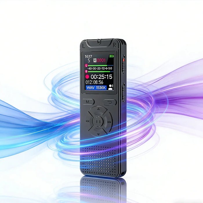 Digital Voice‑Activated Recorder T53 — WAV Recording, MP3 Playback, USB Flash Drive