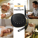 White Noise Machine — 20 Soothing Sounds, Night Light Timer, USB-C Rechargeable, Portable with Lanyard