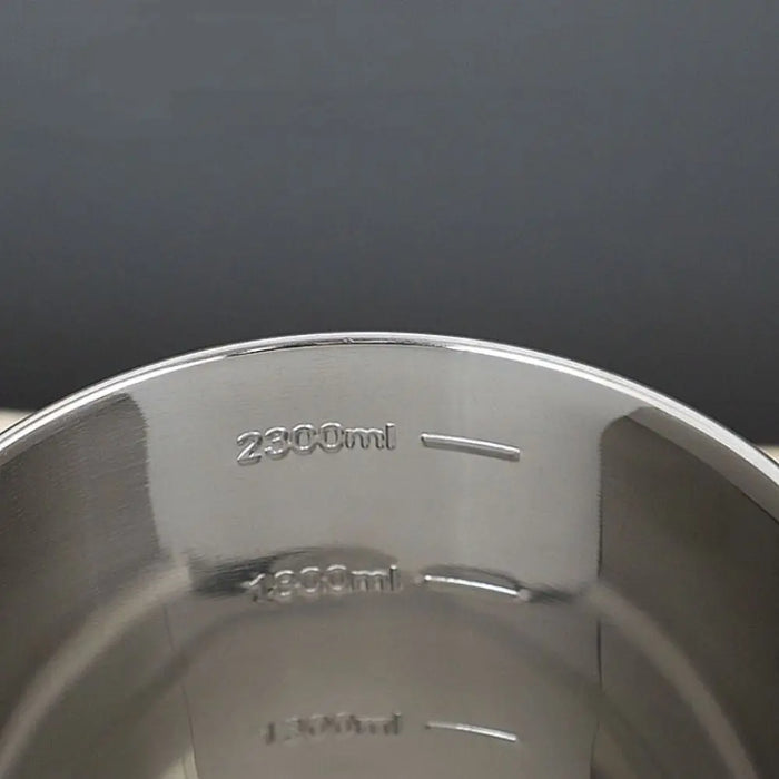 304 Stainless Steel Airtight Food Storage Container with Measurement Scale — 520/1000/1600/2500ml