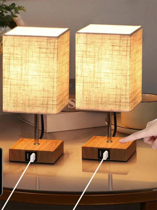 Lampada da scrivania a LED di Bedside Lamps - Lampada da tavolo dimmerabile a tocco con porta USB e Type C, ricarica rapida, protezione per gli occhi - Luce da lettura ideale per studenti e lettori di lunga durata