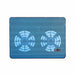 Laptop Cooling Pad with Twin Fans and Two USB Ports – Fits up to 17-inch (Blue)