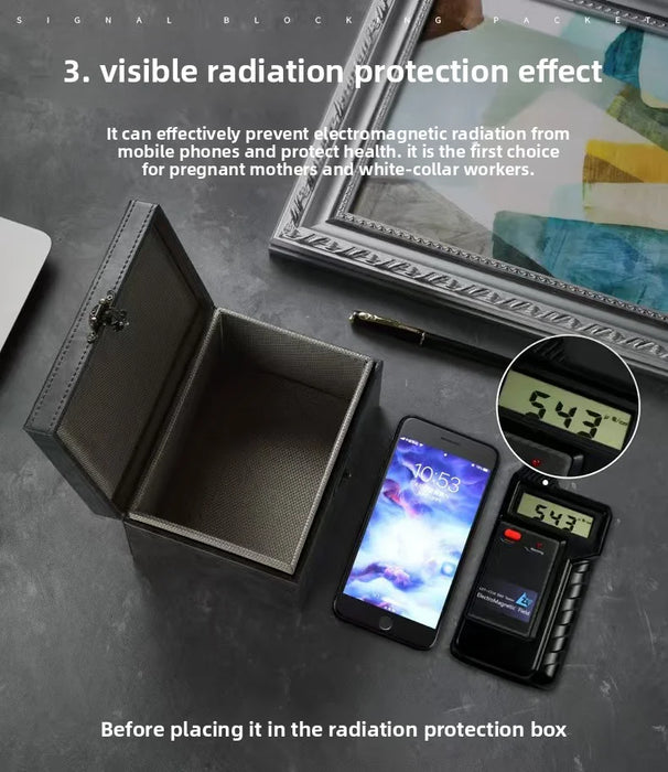 Faraday Box for Car Keys – RFID Signal‑Blocking Key Safe, Large Key Fob Protector