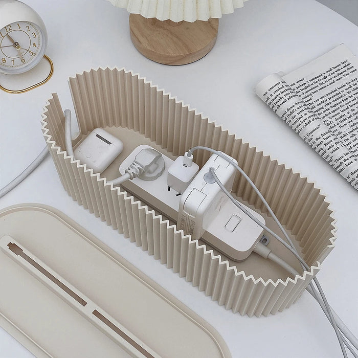 Household Socket Board Organiser Box – Cable Management, Stackable (33×13×11 cm)