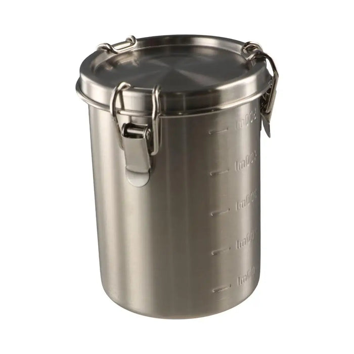 304 Stainless Steel Airtight Food Storage Container with Measurement Scale — 520/1000/1600/2500ml