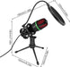 USB Condenser Microphone for PC & Laptop — Wired Streaming, Podcasting & Gaming (RGB option)