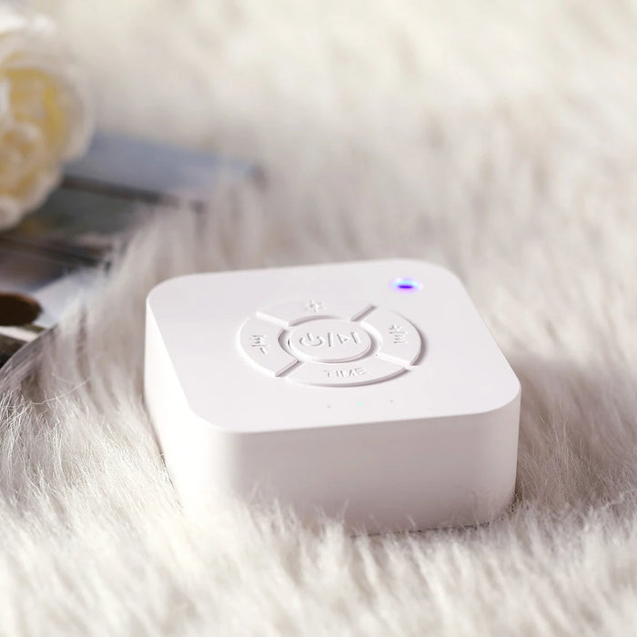 White Noise Sound Machine Sleep Soother — 9 Soothing Sounds, Breathing Light, Timer, Type‑C Rechargeable