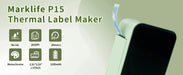 P15 Mini Portable Thermal Label Printer — Bluetooth, Inkless, Type-C Recharge