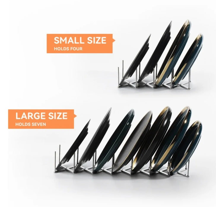 Retractable Stainless Steel Pot Lid Rack — Adjustable Foldable Kitchen Organiser