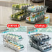 Expandable 2‑Tier Can Storage Rack – Transparent Double‑Layer Fridge Stacker