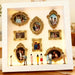 Mini Museum Silhouette Photo Box – DIY Memory Display Kit with Frames & Figurines