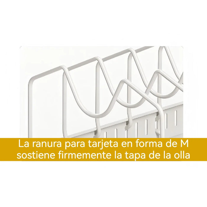 Kitchen Pull-Out Organiser — Pots, Lids, Spices & Drying Rack (Adjustable)
